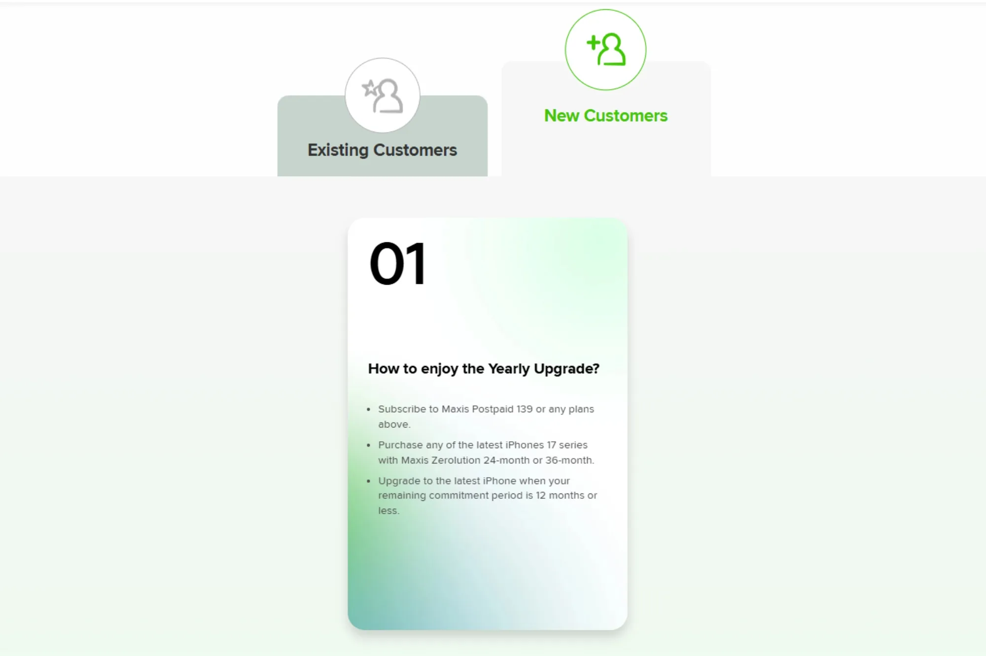 maxis zerolution iphone yearly upgrade programme