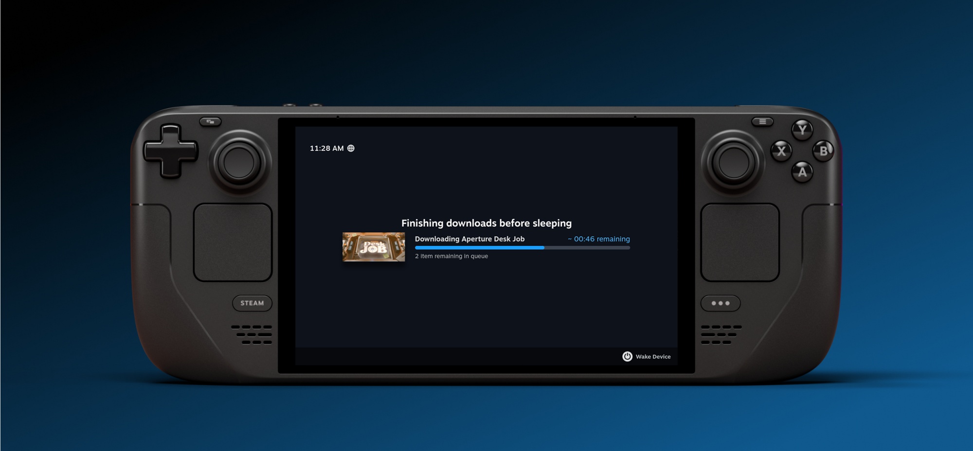 steam deck beta adds display off low power download mode