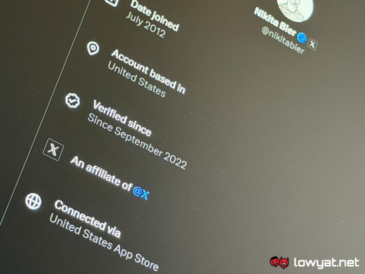 x twitter rolls out about this account feature