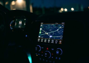 Android Auto infotainment screen stock image 1