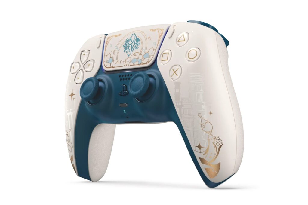 DualSense Wireless Controller – Genshin Impact Limited Edition angled 1