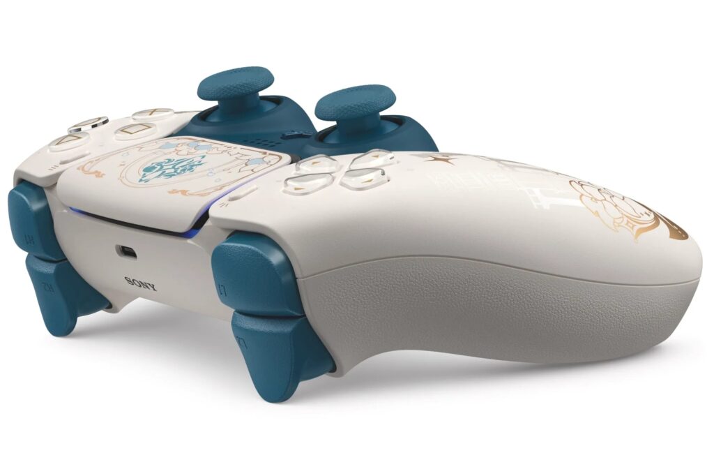 DualSense Wireless Controller – Genshin Impact Limited Edition angled 2