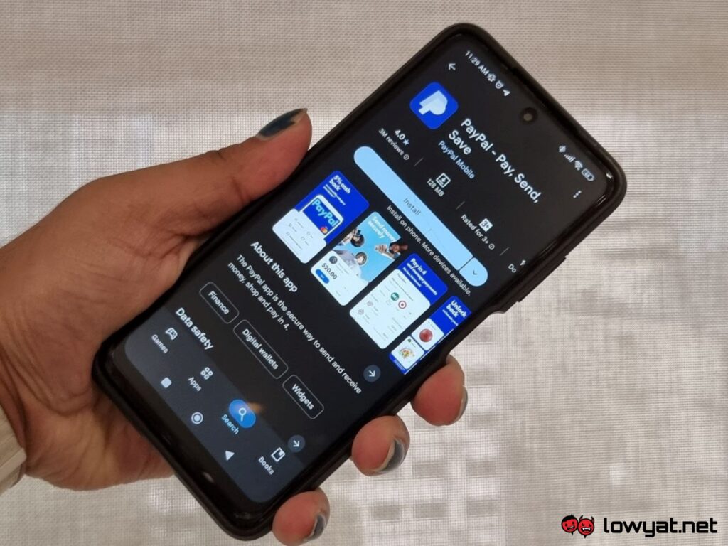 PayPal Google Play Store