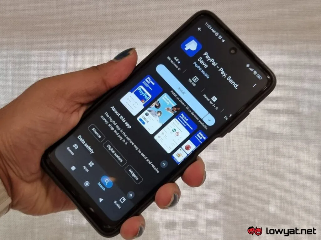 PayPal Google Play Store