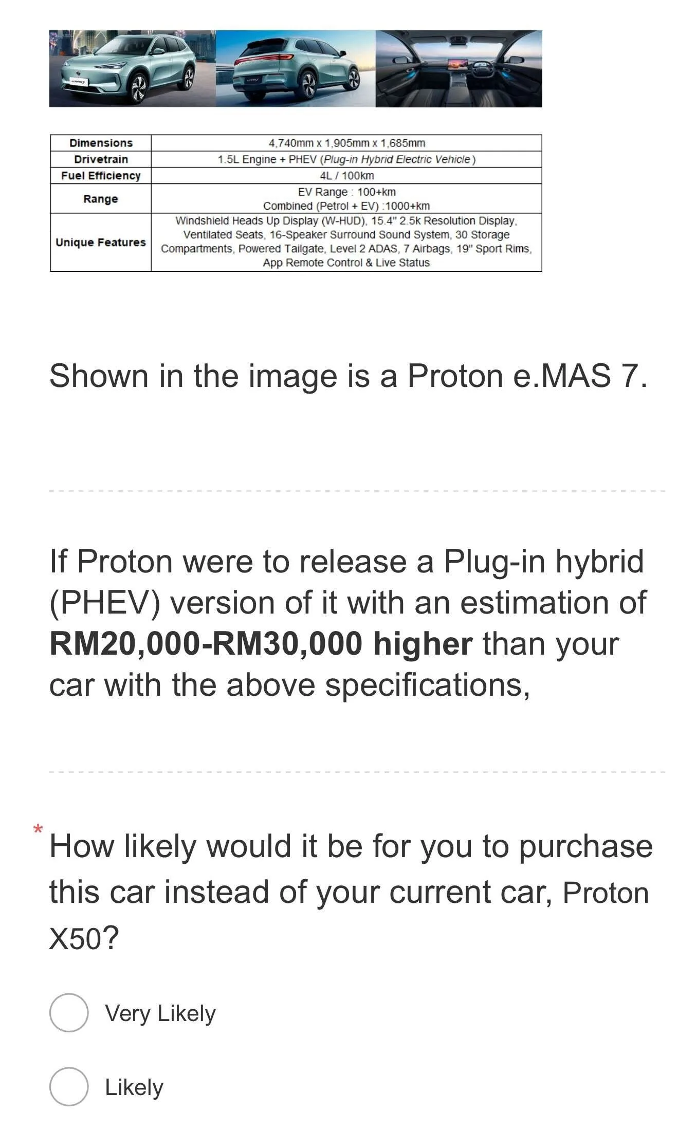 Proton eMAS 7 PHEV