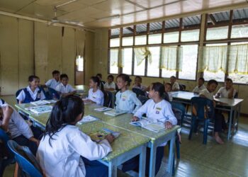 SRK Pensiangan Sabah school classroom