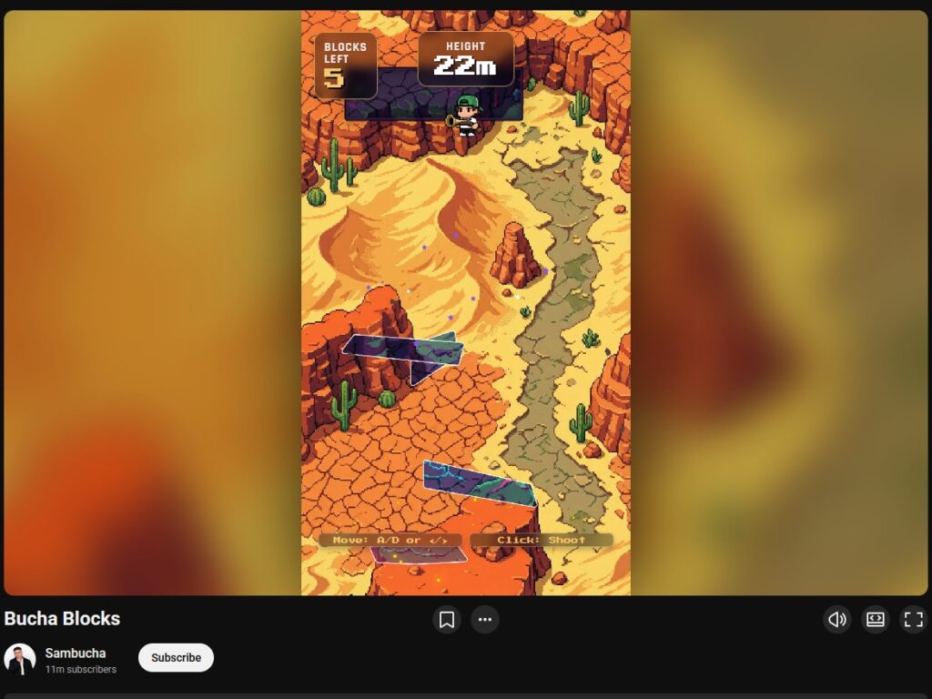 YouTube Playables Bucha Blocks