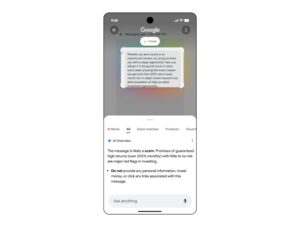 Google Circle To Search scam detection