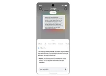 Google Circle To Search scam detection