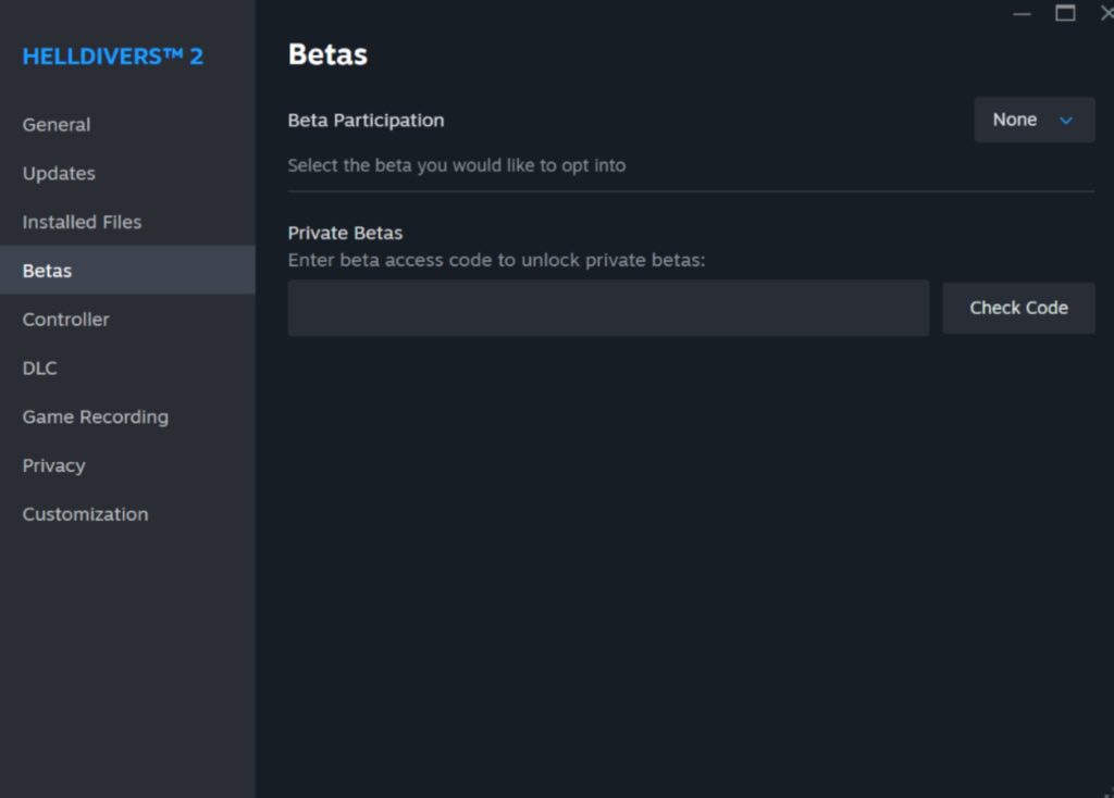helldivers 2 beta installation size pc