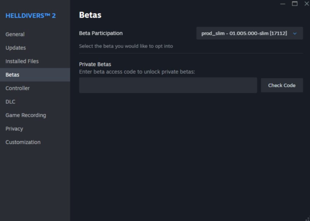 helldivers 2 beta installation size pc