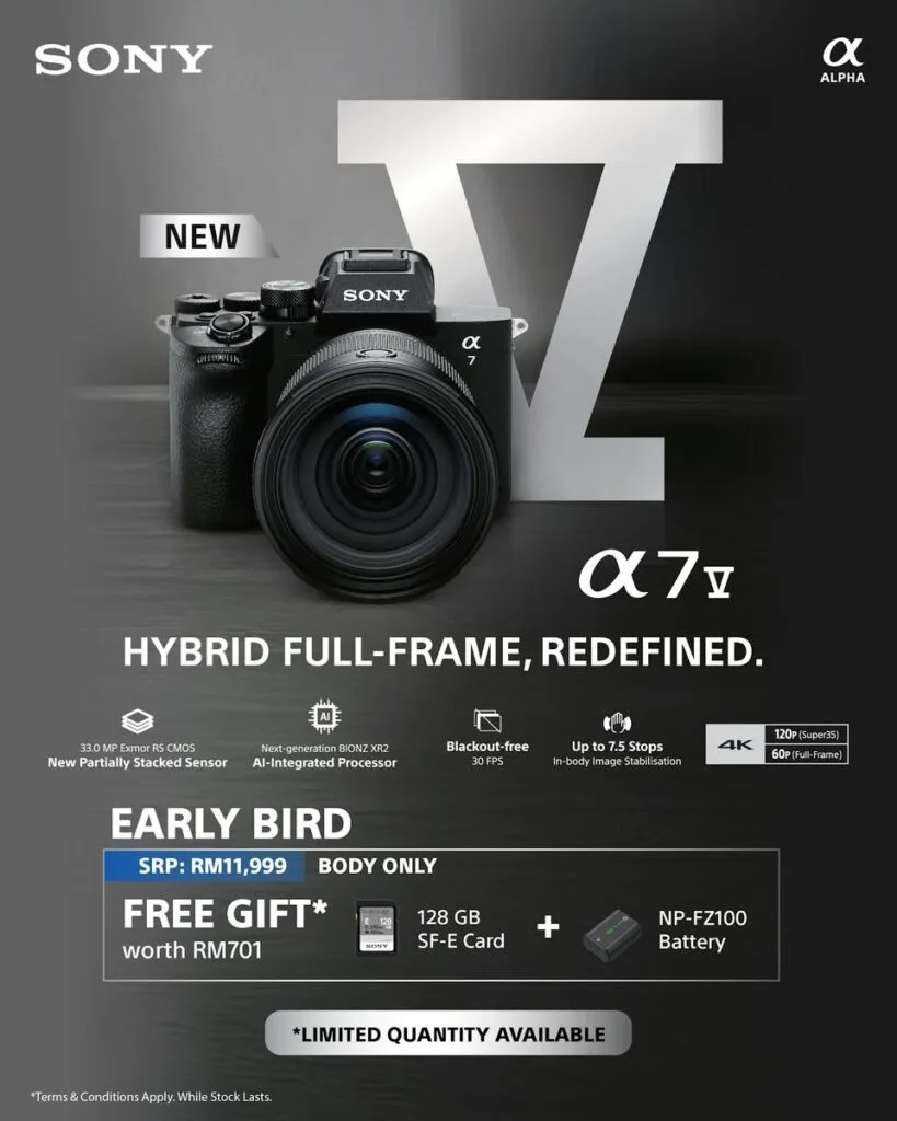 sony alpha 7 v pre-order malaysia