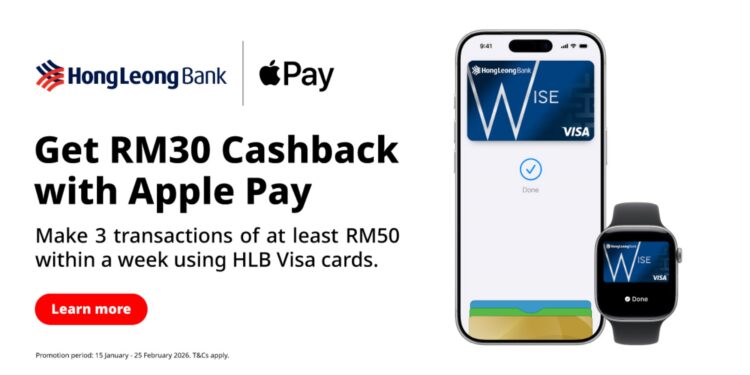 Hong Leong Bank Apple Pay cashback