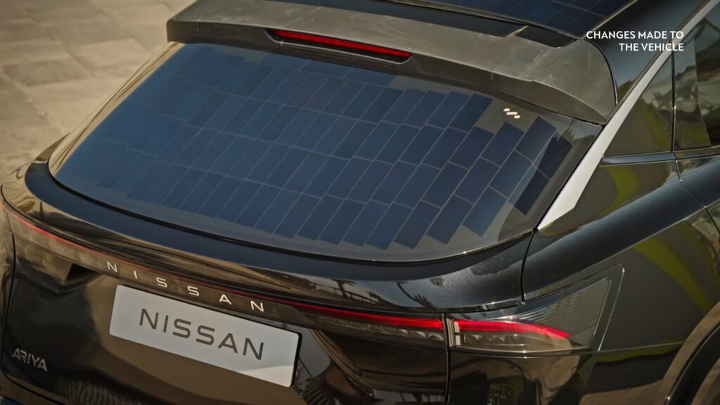 Nissan Ariya Solar Panel Concept window