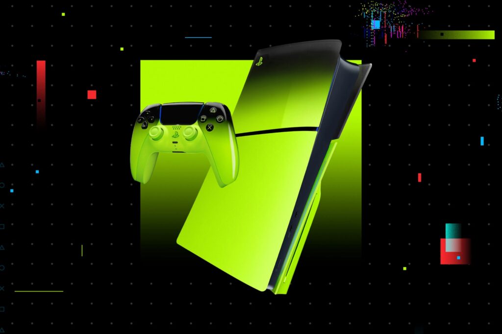 PlayStation PS5 Hyperpop Collection green set