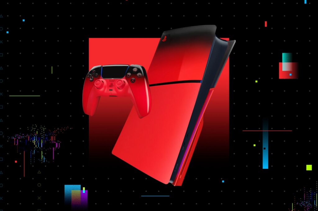 PlayStation PS5 Hyperpop Collection red set