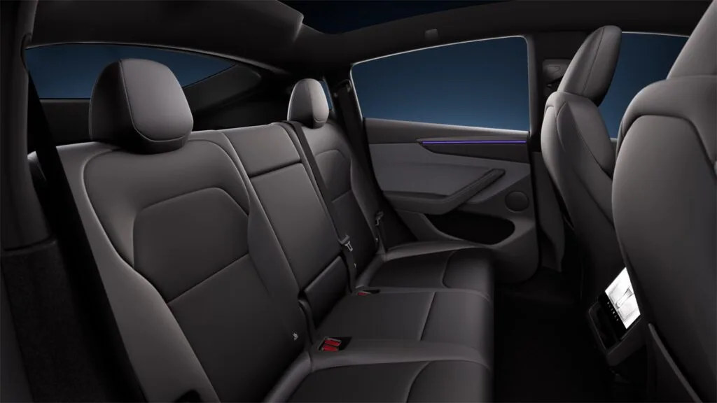 Tesla Model Y 2026 interior black
