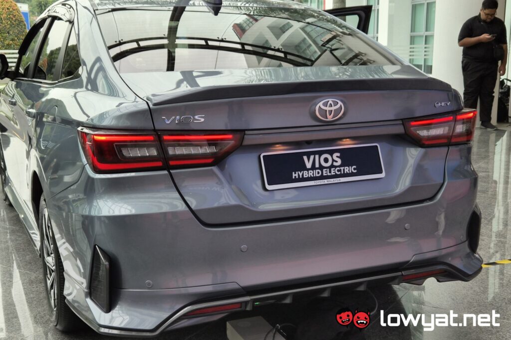 Toyota Vios HEV back close