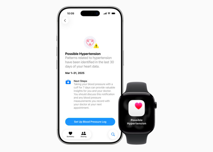 apple watch new hypertension notifications feature