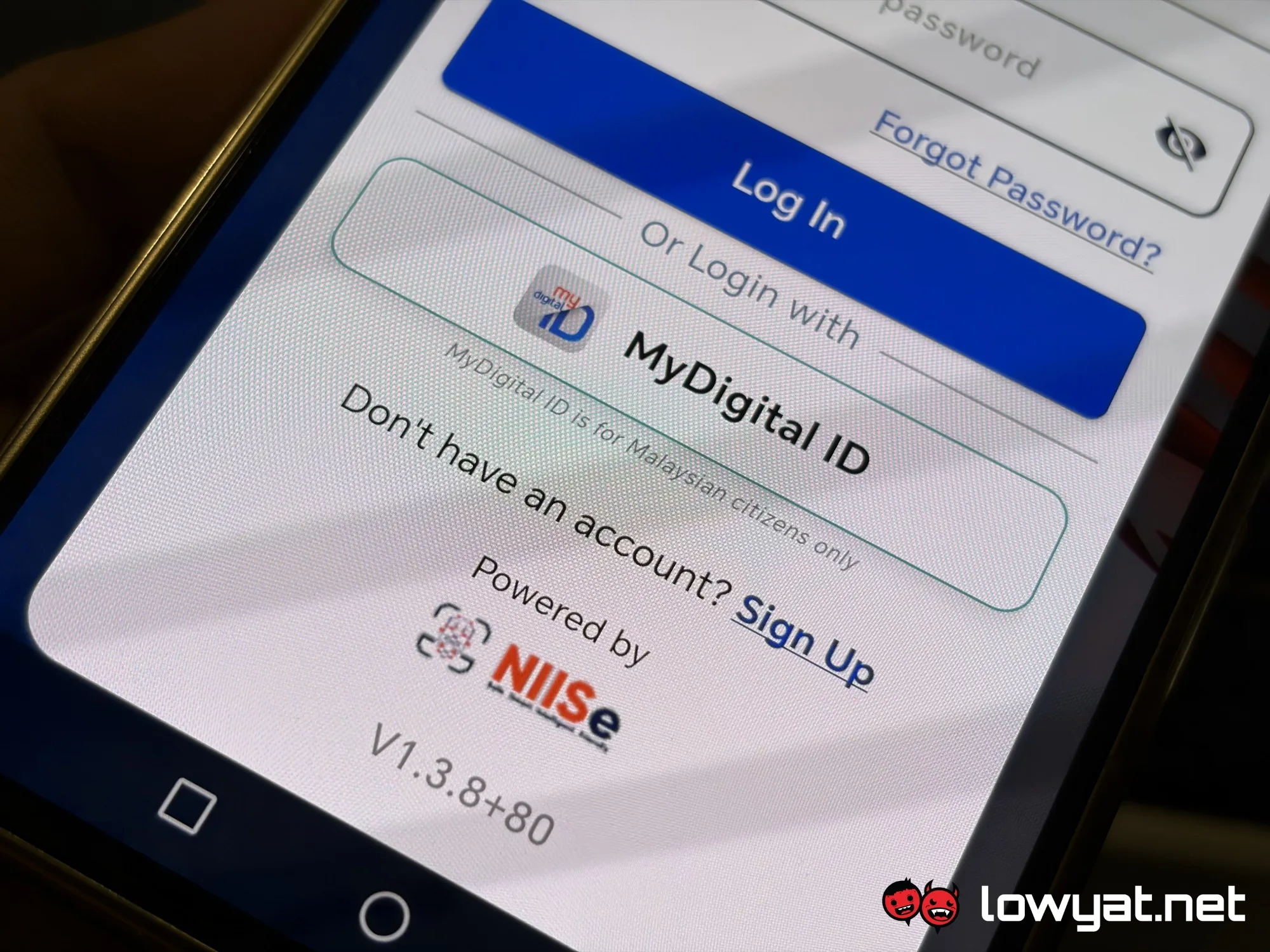 MyNIISe login MyDigital ID