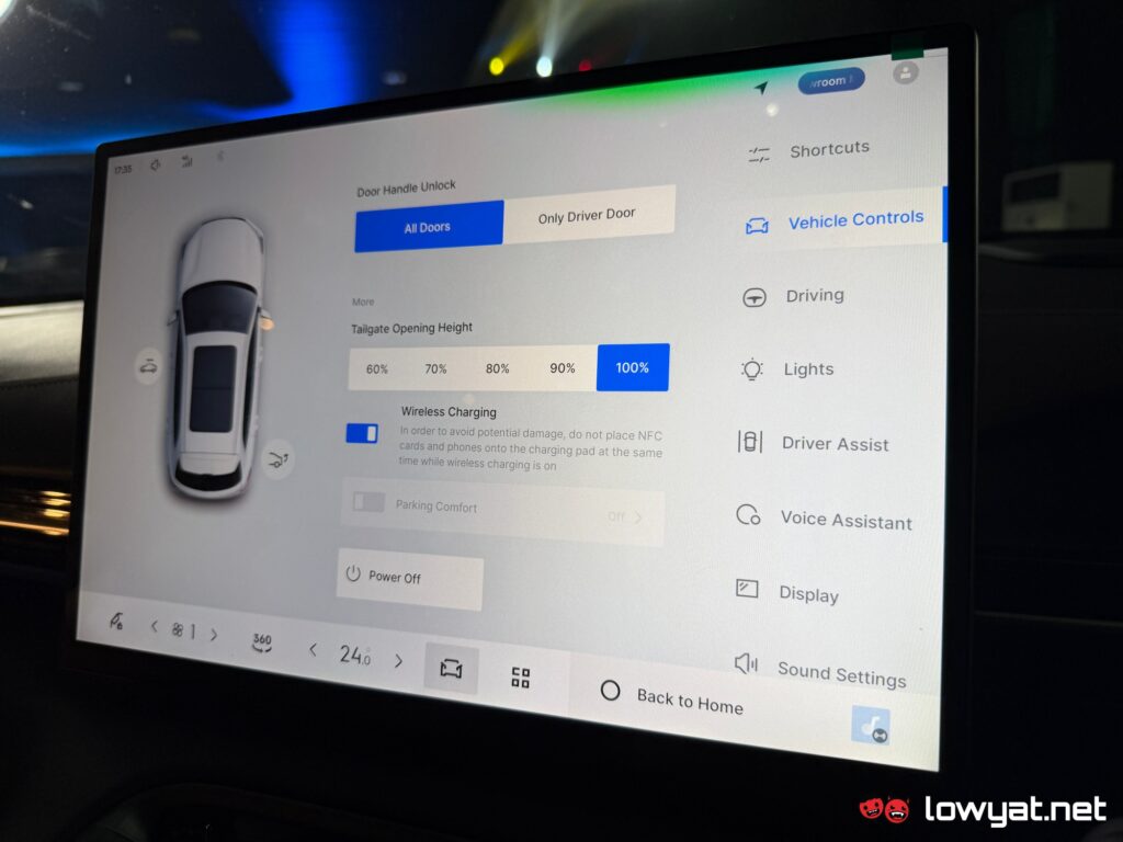 proton emas 7 phev interior