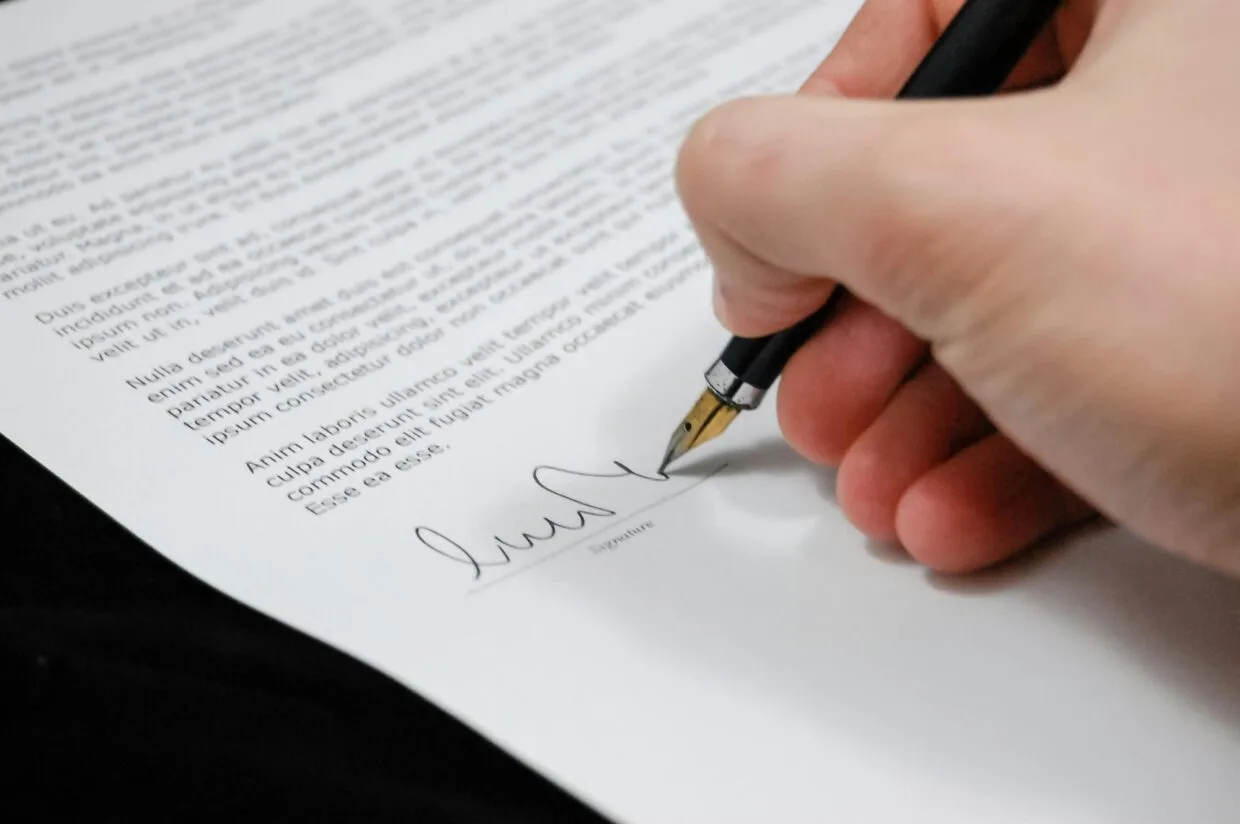 Contract Stock Image