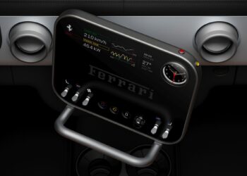 Ferrari Luce Interior infotainment pivot