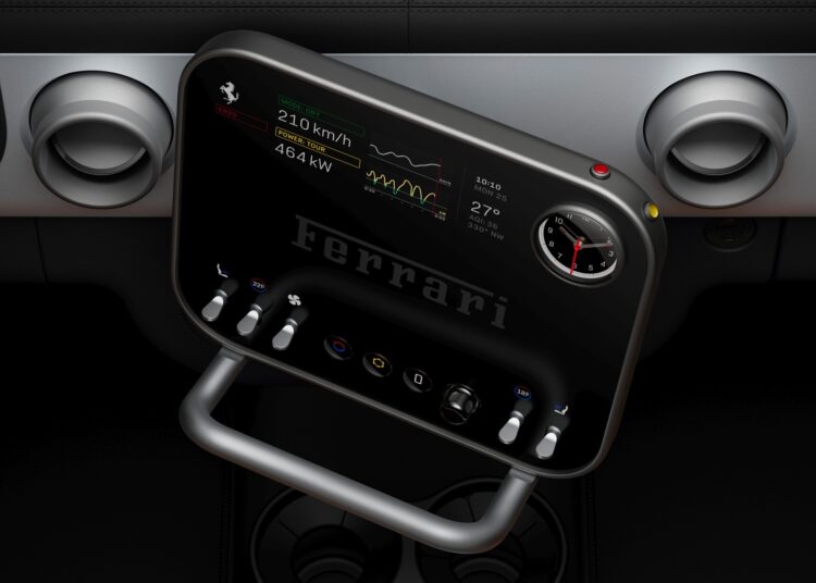 Ferrari Luce Interior infotainment pivot