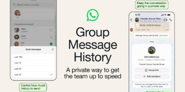 WhatsApp Group Message History