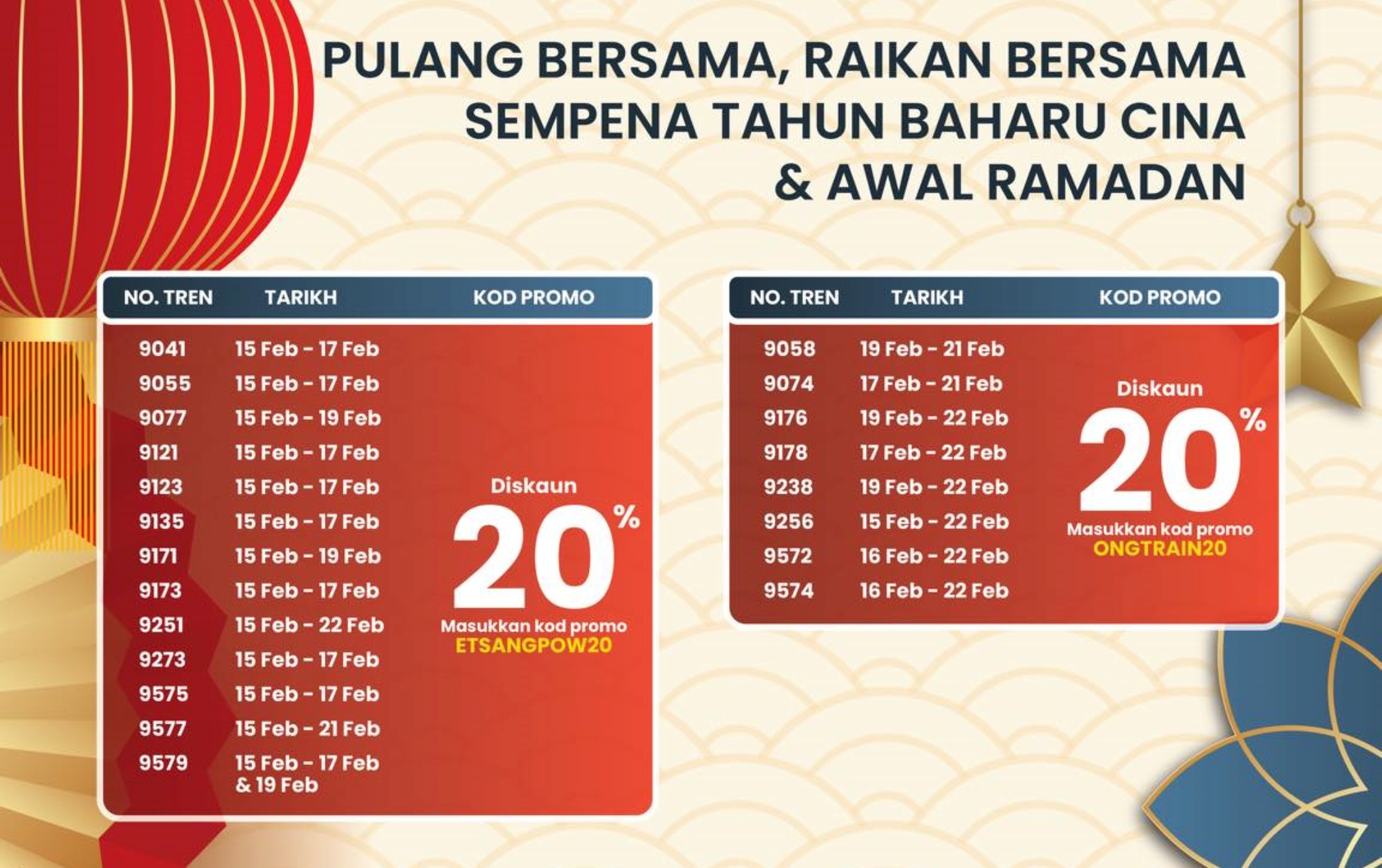 ktmb 20 percent discount CNY 2026