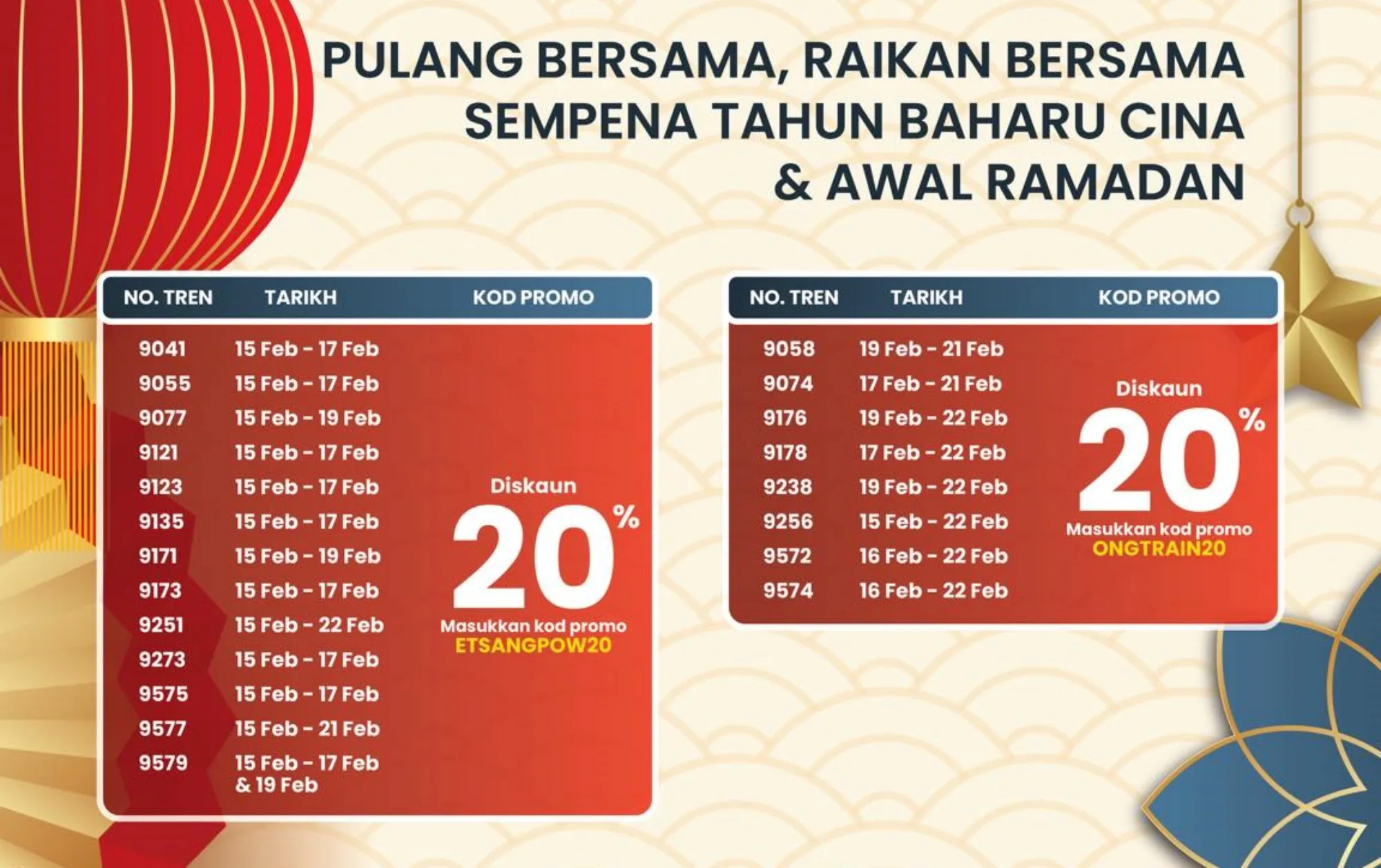 ktmb 20 percent discount CNY 2026