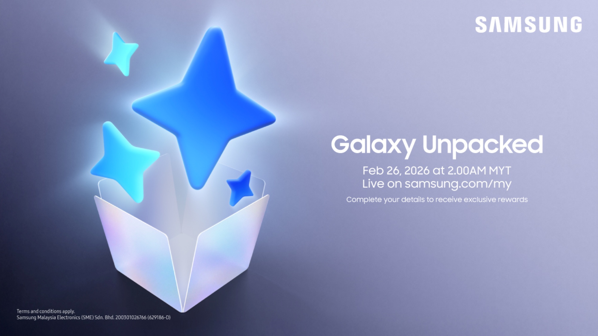 Samsung Confirms 26 February Unpacked Event For Galaxy S26 Series