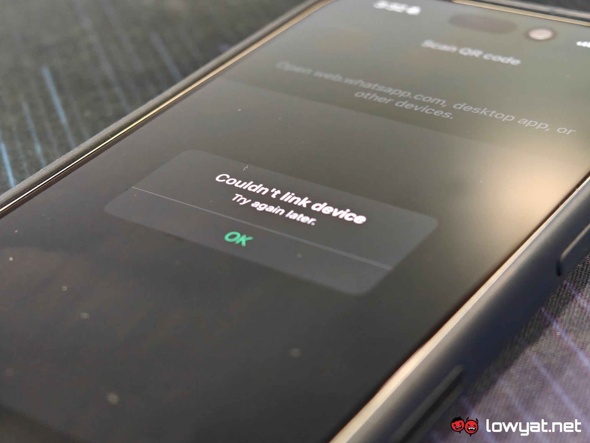 whatsapp linked devices mobile web login issues