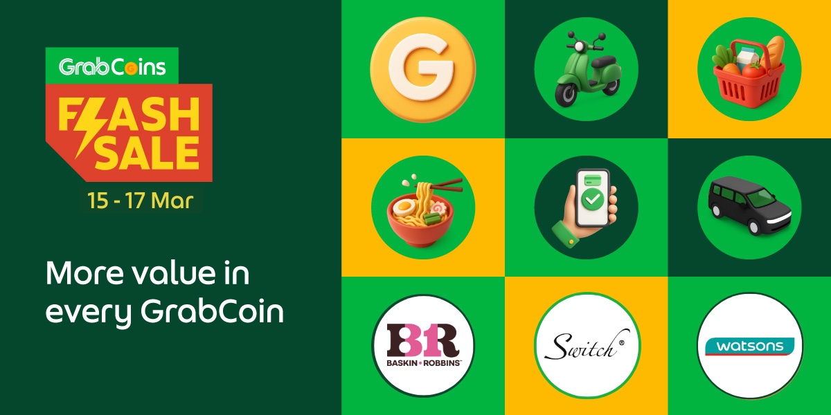 Make Every GrabCoin More Rewarding With The GrabCoins Flash Sale