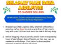 Shopee Deadline Hari Raya Aidilfitri