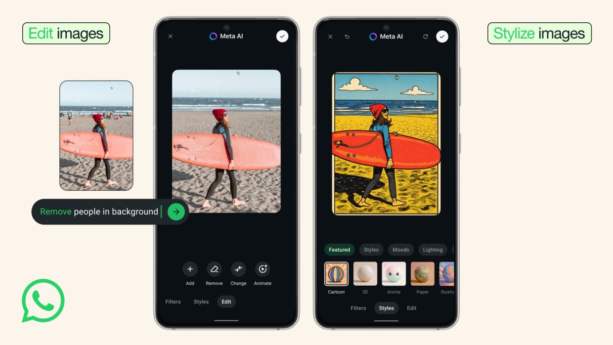 WhatsApp edit images in chat