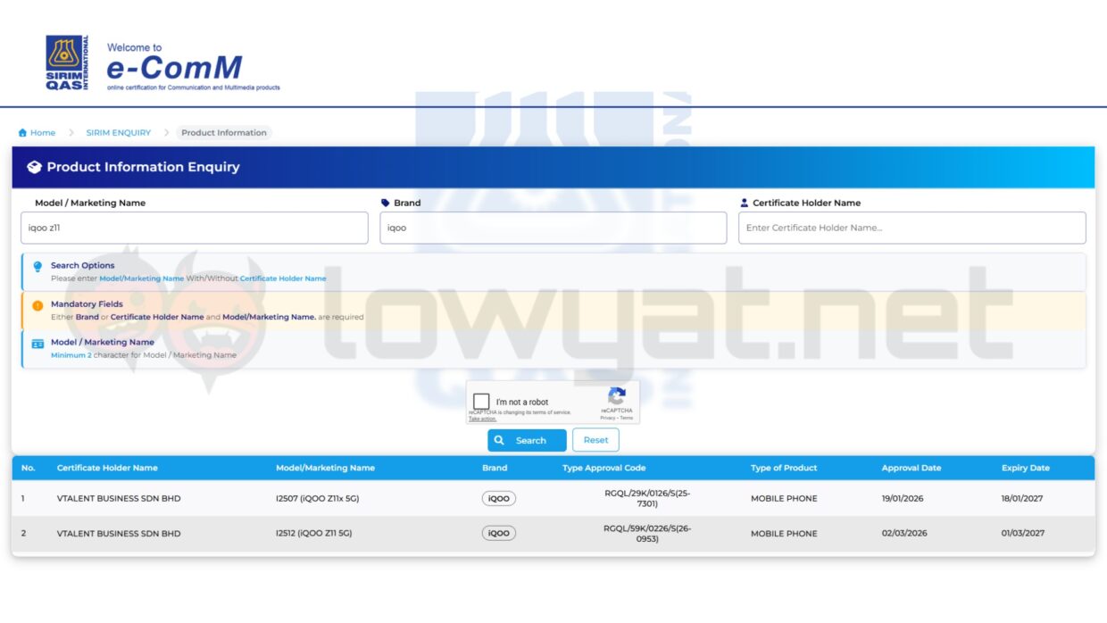 iQOO Z11 Z1x Listing