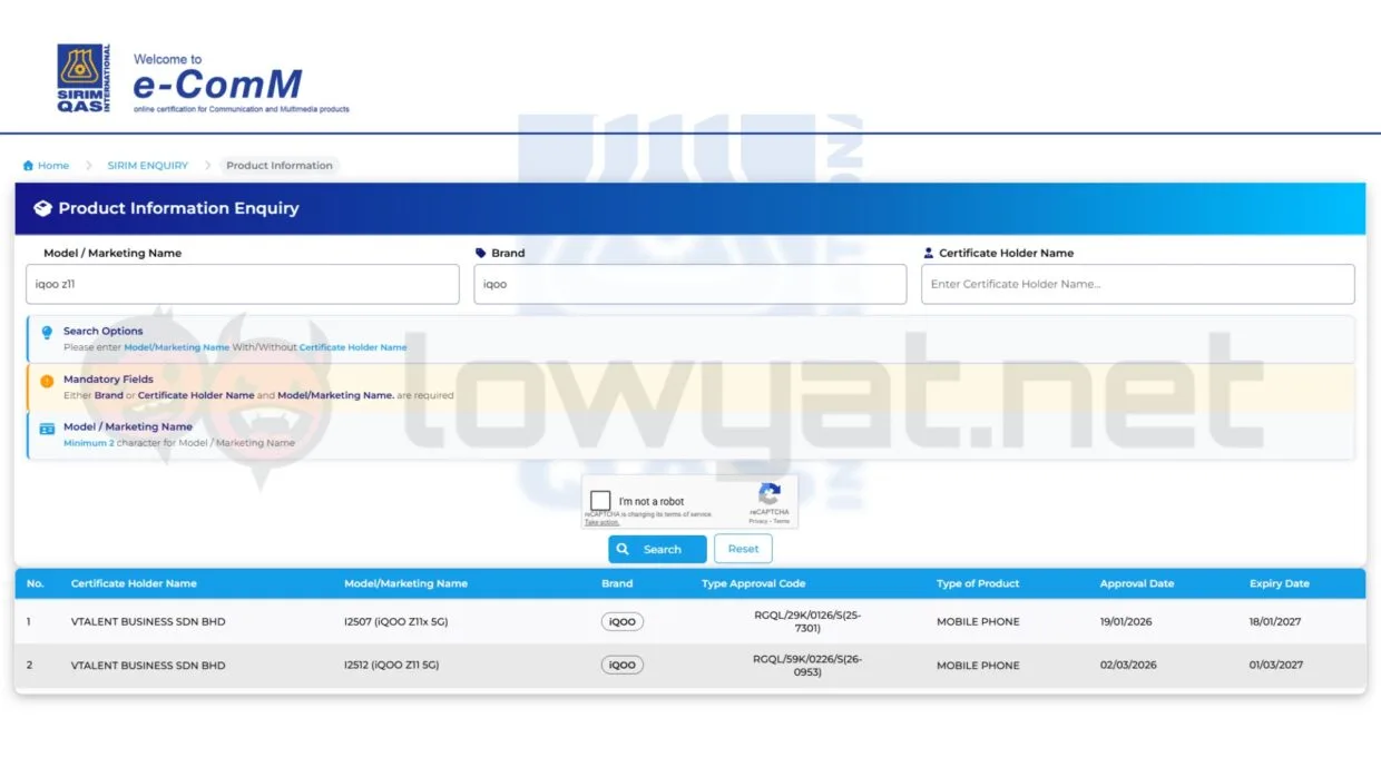 iQOO Z11 Z1x Listing