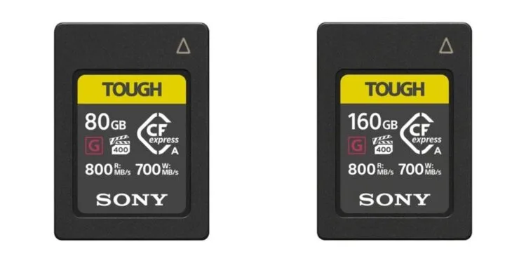 Sony Japan memory card sales