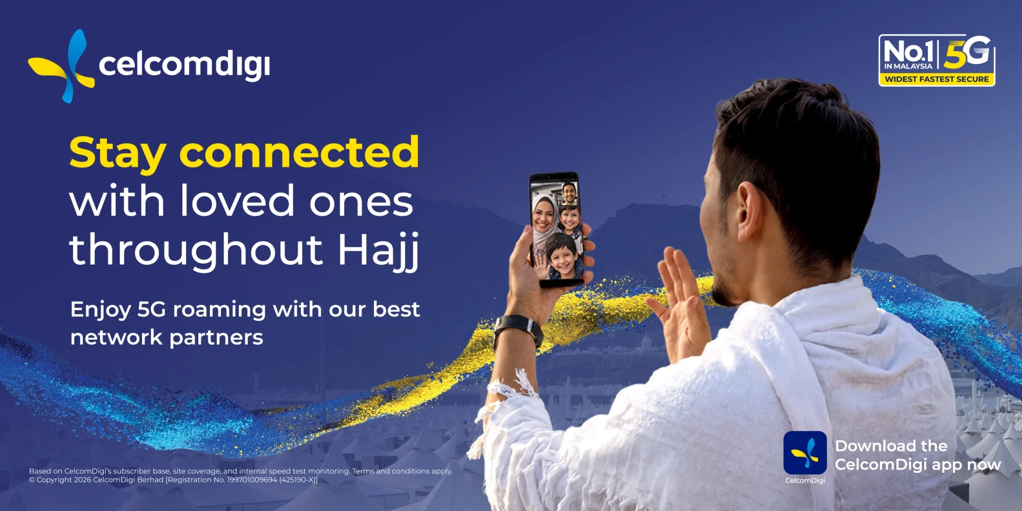 CelcomDigi Unveils 2026 Hajj Roaming Pass; 50 Days For RM148