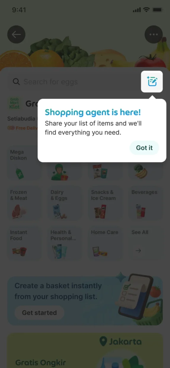 Grab AI Assistant DineOut Shopping Agent