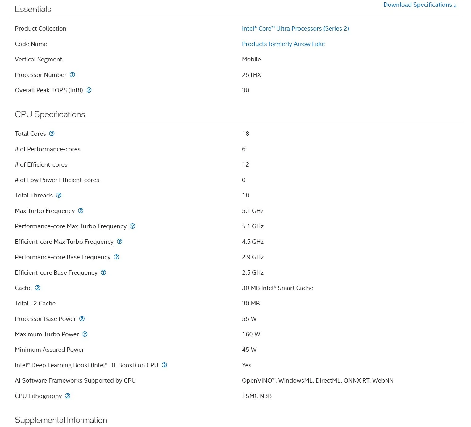 Intel-Core-Ultra-7-251HX-Specs-Sheet-1