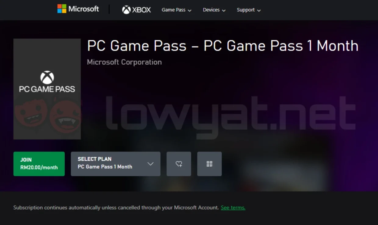 Microsoft PC Game Pass price revision Malaysia 2026