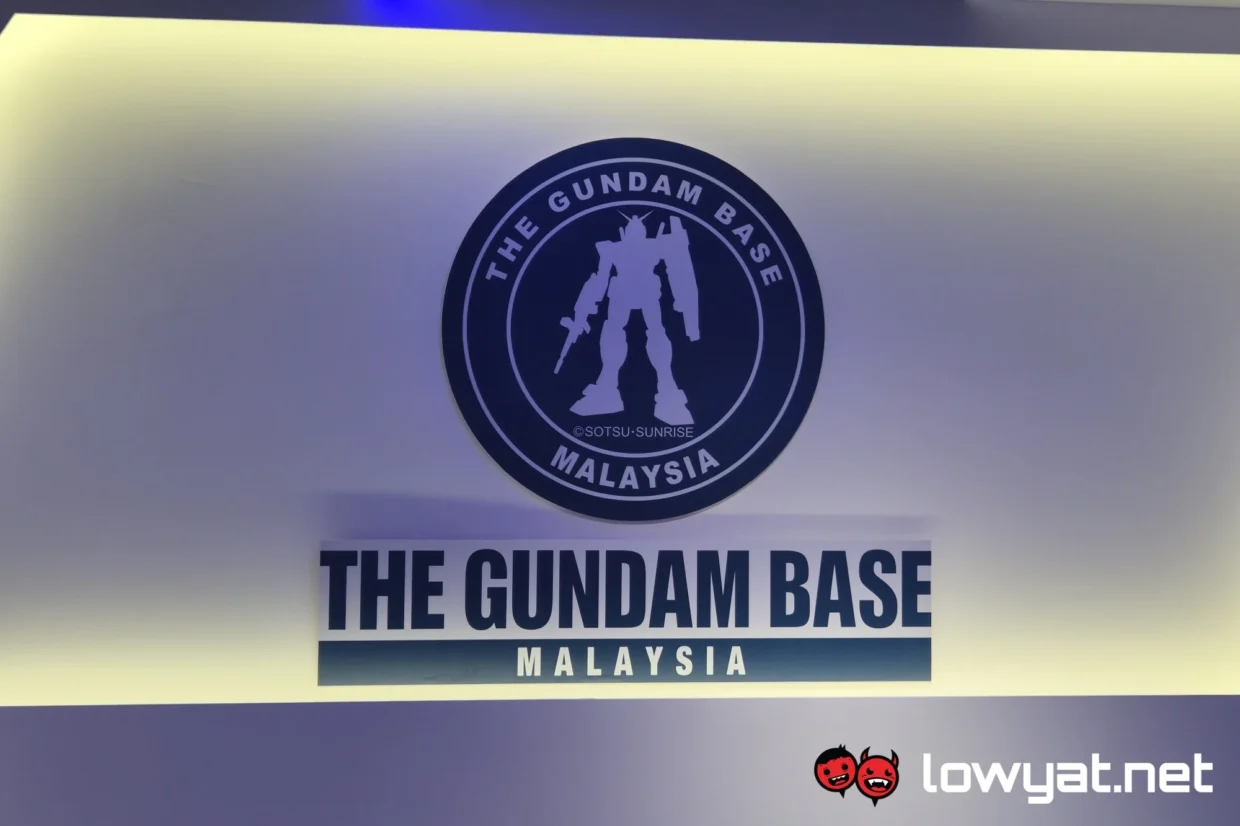 The Gundam Base Malaysia counter backdrop