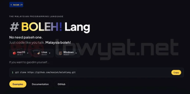 bolehlang lets you code in malaysian bahasa rojak