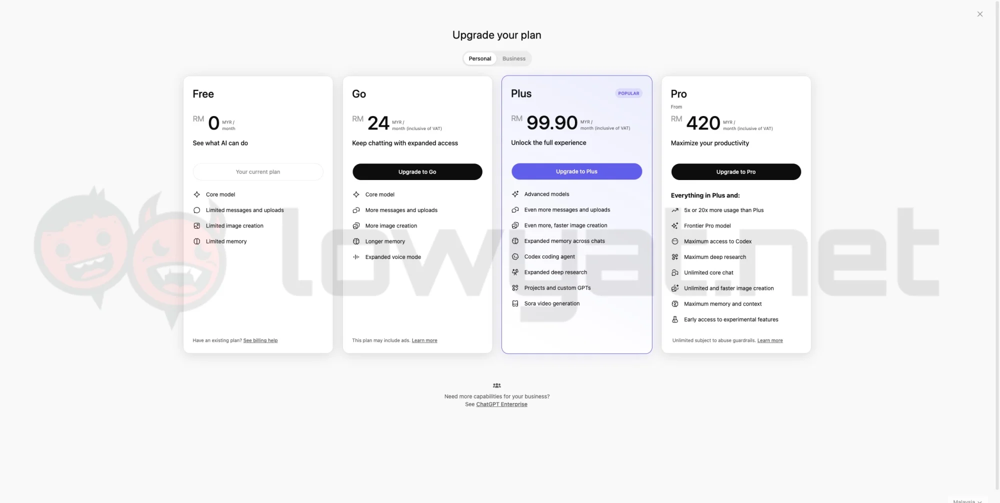 openai knocks down chatgpt pro price malaysia