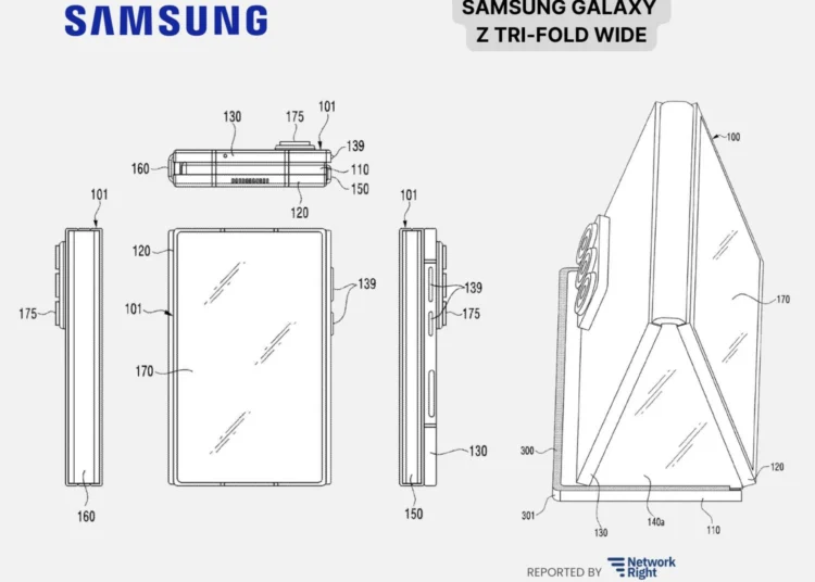 Samsung Galaxy Z TriFold Wide patent