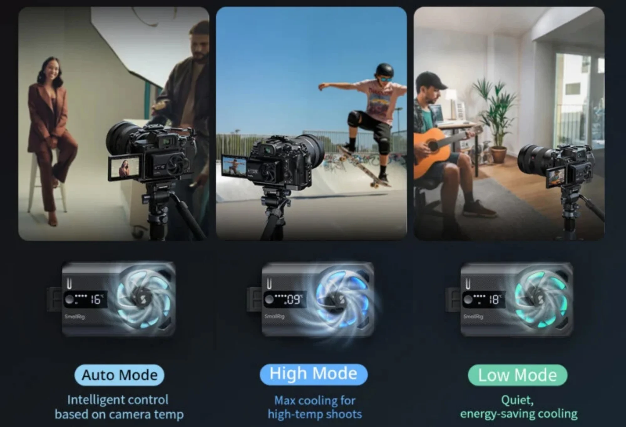 smallrig universal cooling system mirrorless cameras