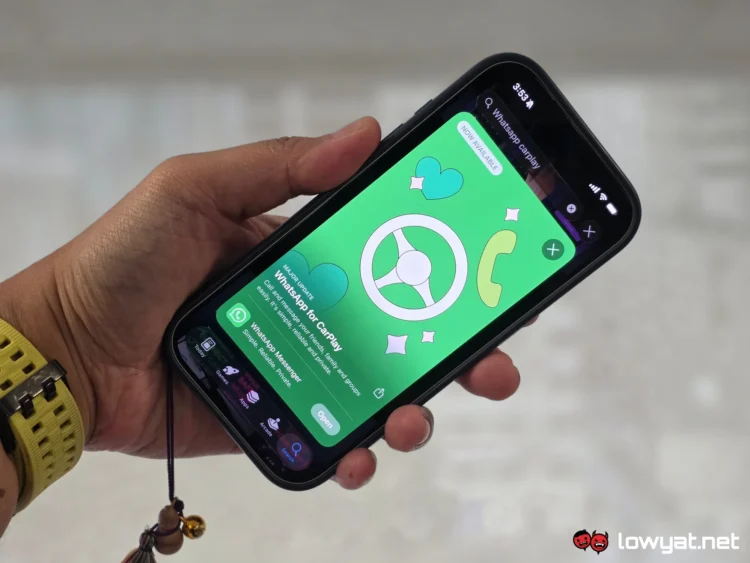 whatsapp apple carplay officially available