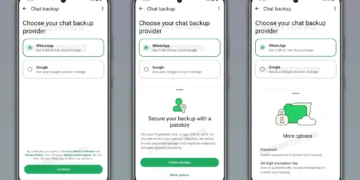 WhatsApp chat backup